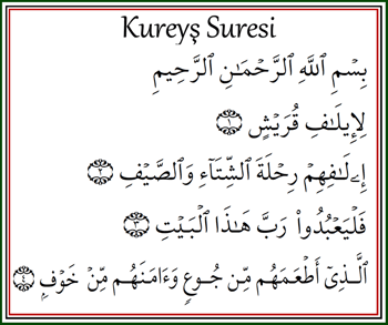 Kureyş Suresi
